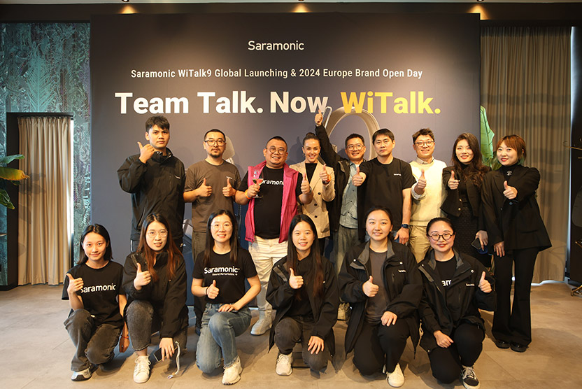 Saramonic Unveils the WiTalk9 Intercom Headset System at IBC 2024 for Enhanced Team Talks.