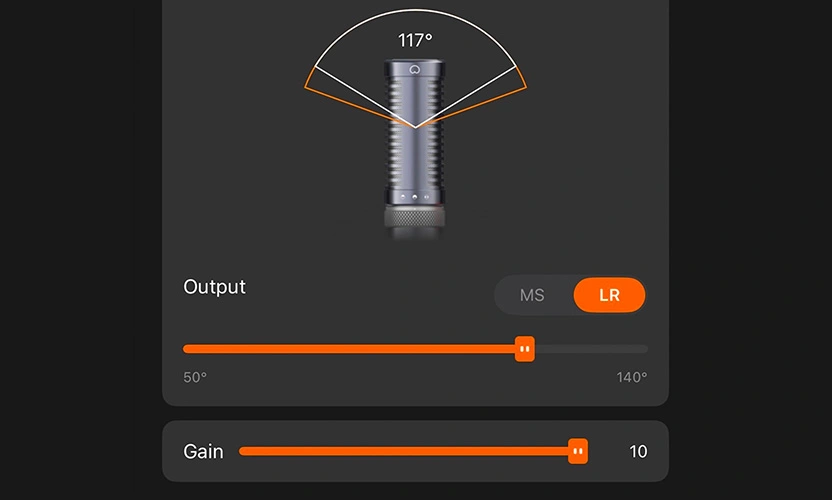 Saramonic App Interface