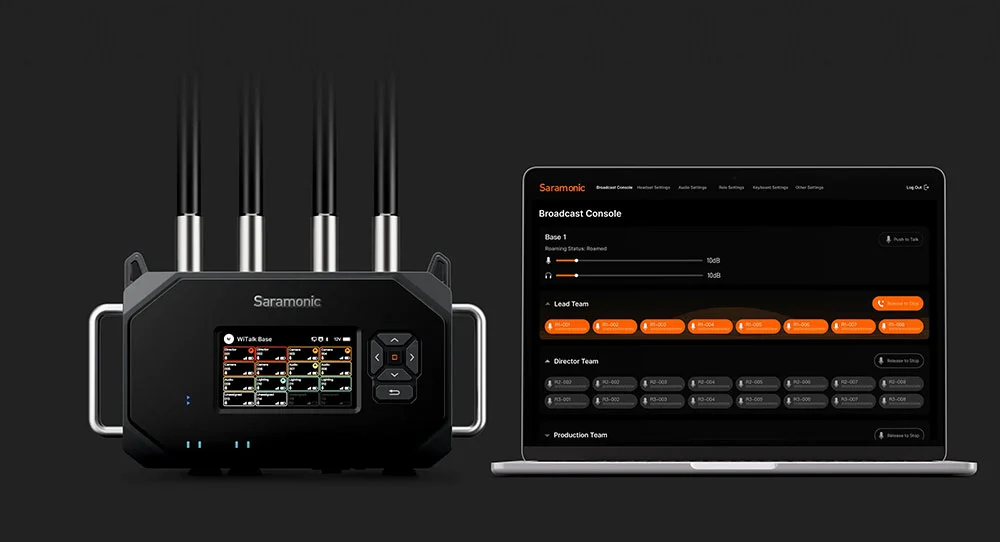 Saramonic WiTalk Base app control system